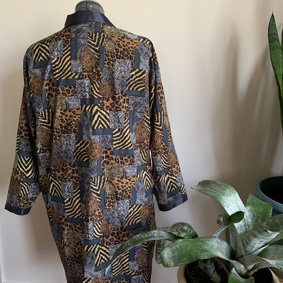 Vtg 90’s French Maid printed satin night gown - Picture 4 of 6